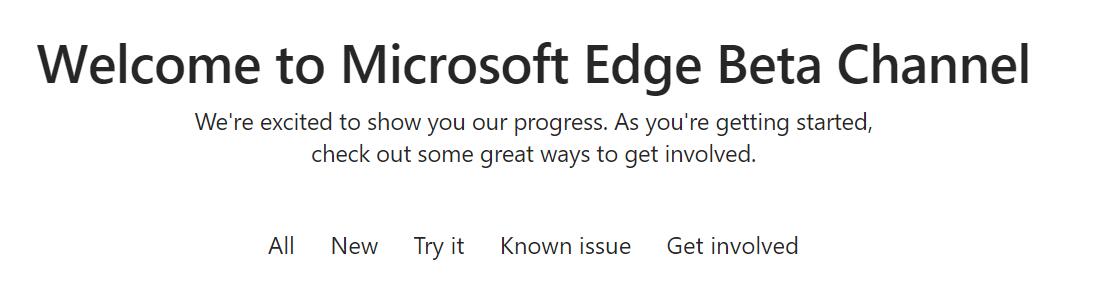 微软 Microsoft Edge Beta 64 位浏览器官方开始提供下载使用，支持简体中文界面
